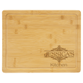 13 3/4" x 11" Bamboo Cutting Board with Drip Ring