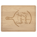 11 1/2" x 8 3/4" Maple Cutting Board with Drip Ring