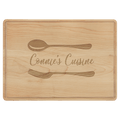13 3/4" x 9 3/4" Maple Cutting Board with Drip Ring