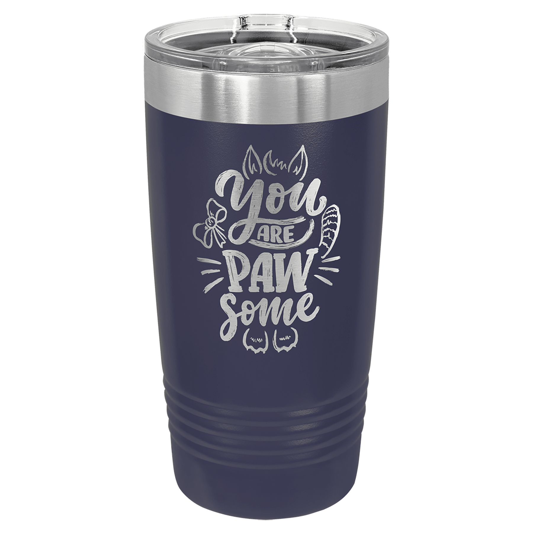 Polar Camel 20 oz. Navy Blue Ringneck Tumbler with Slider Lid