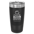 Polar Camel 20 oz. Black Ringneck Tumbler with Slider Lid