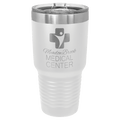 Polar Camel 30 oz. White Ringneck Tumbler with Slider Lid