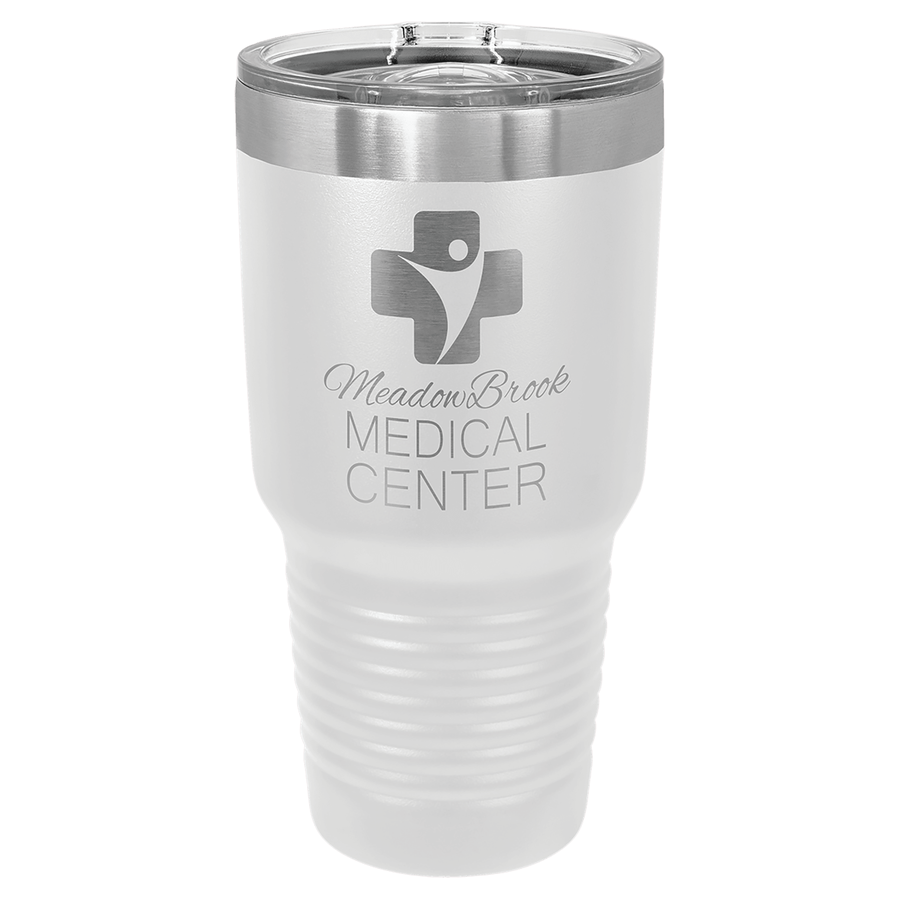 Polar Camel 30 oz. White Ringneck Tumbler with Slider Lid