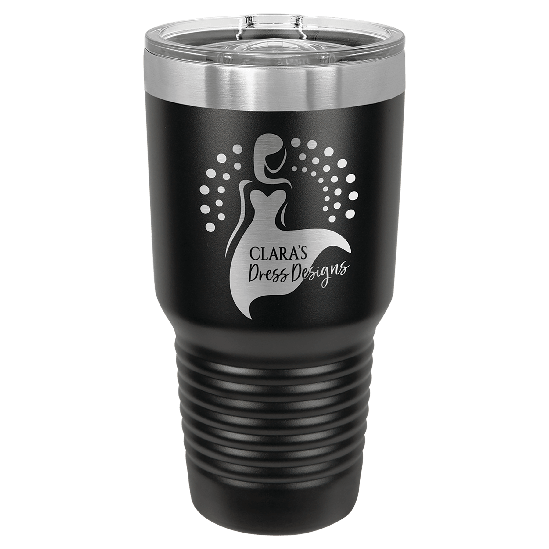 Polar Camel 30 oz. Black Ringneck Tumbler with Slider Lid