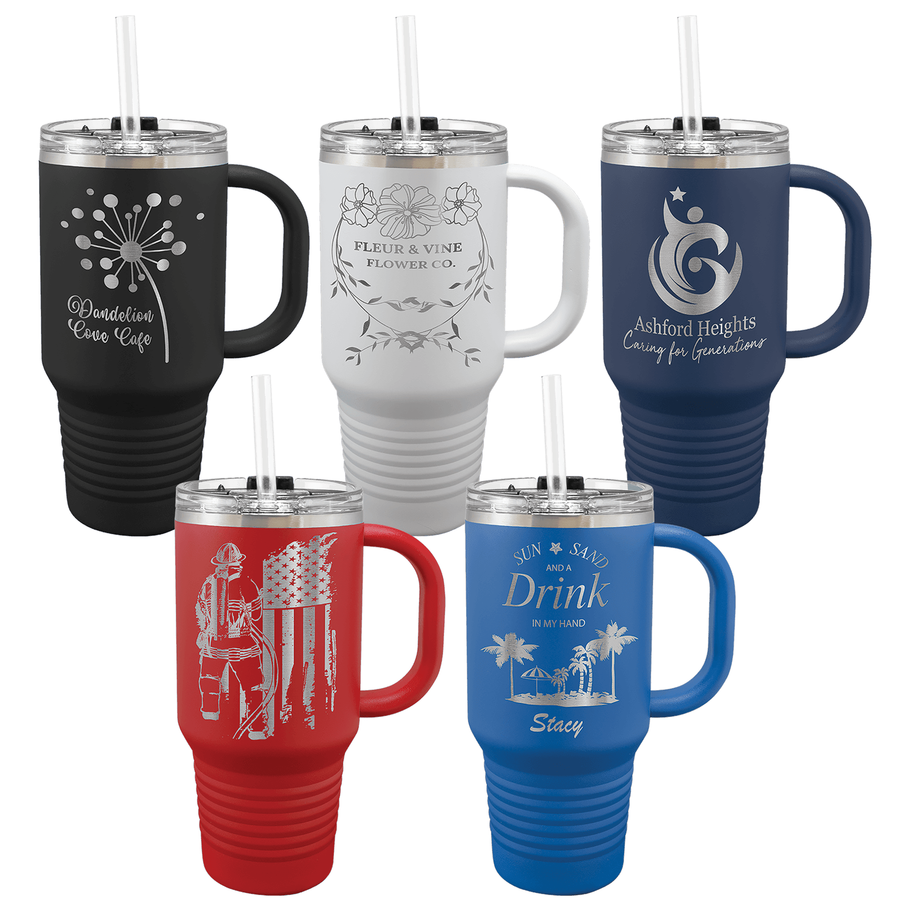 Custom Engraved Stainless Steel Tumbler – Logo or Name