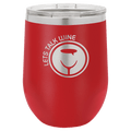 Polar Camel 12 oz. Red Stemless Wine Tumbler with Standard Lid