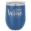 Polar Camel 12 oz. Royal Blue Stemless Wine Tumbler with Standard Lid