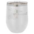 Polar Camel 12 oz. White Stemless Wine Tumbler with Standard Lid