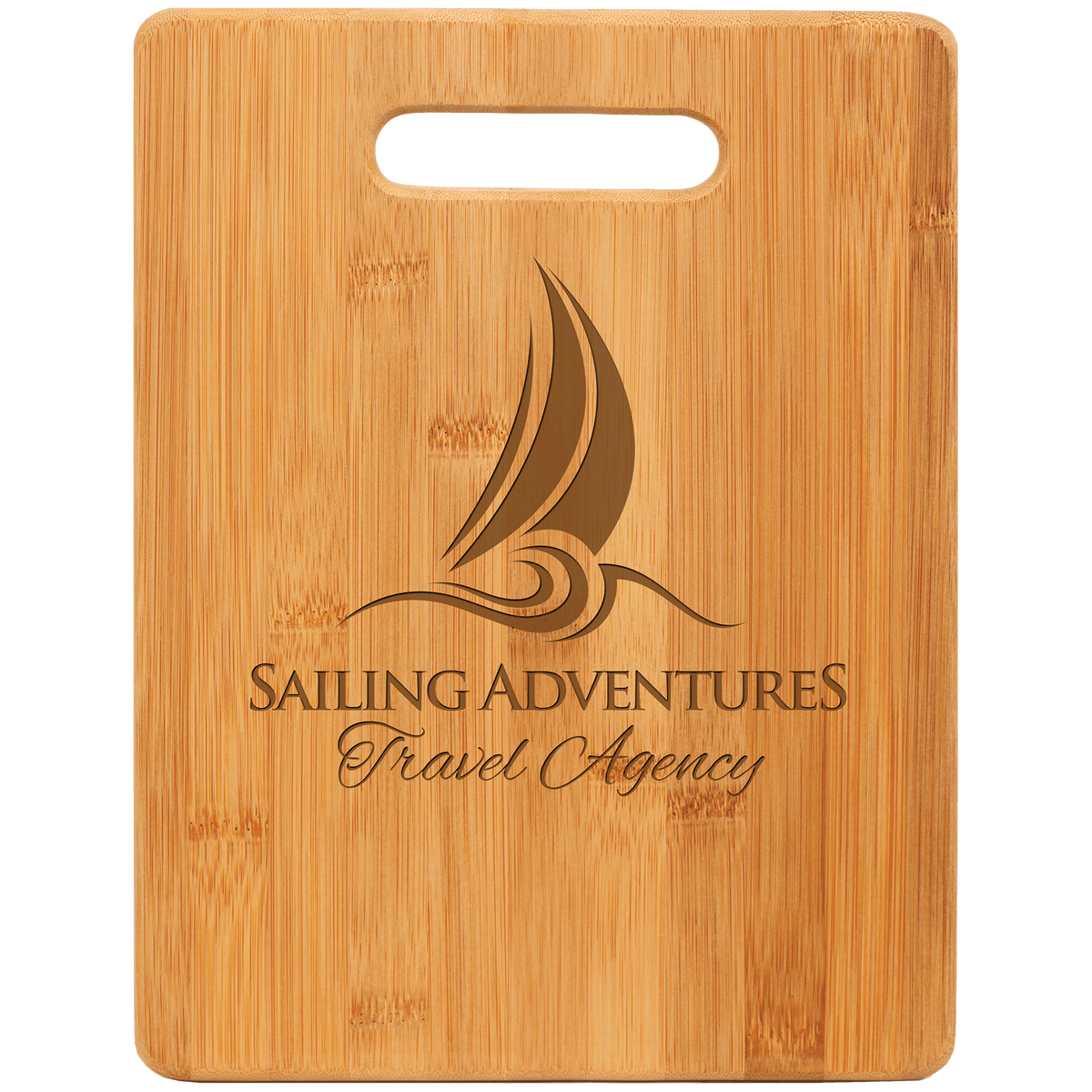 13 3/4" x 11" Bamboo Cutting Board with Drip Ring